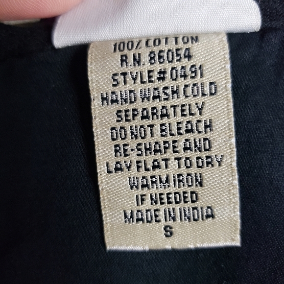 Anthony Design Womens Dress Size S Black Midi Boho Ethnic Hippie Grunge Art Deco - Picture 13 of 14